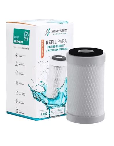 Refil Filtro Clor 5″ hidrofiltros