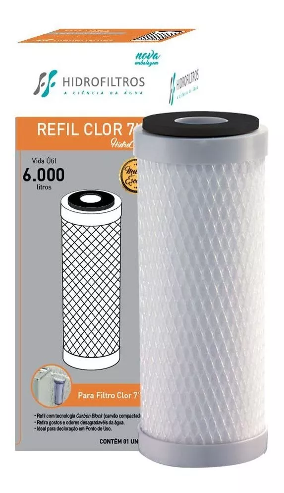 REFIL PARA FILTRO CLOR 7″ HIDROFILTROS